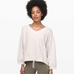 Lululemon Dare The Day Pullover in Light Ivory